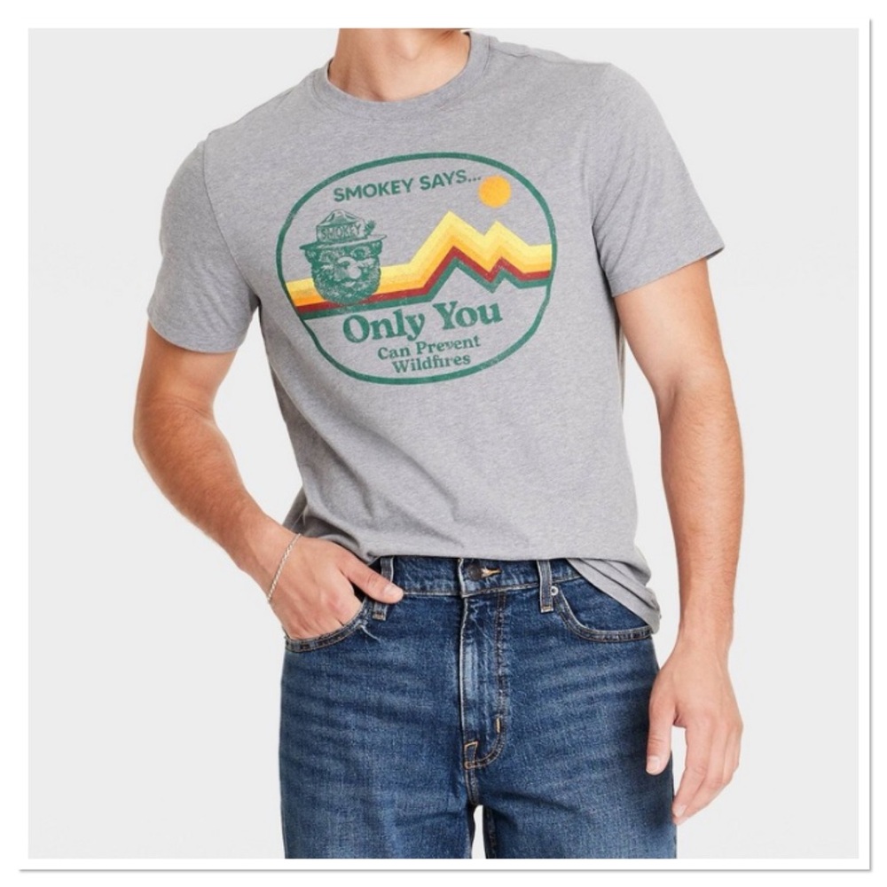 Men’s Short Sleeve Gray Graphic T-Shirt Goodfellow & Co